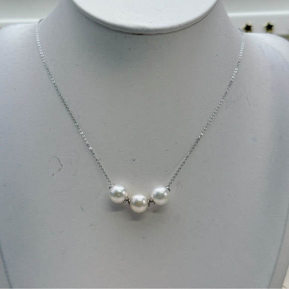 1231 2025 Final Sale S925 9-10mm Freshwater Pearl Floating Pendant - Picture 4 of 7